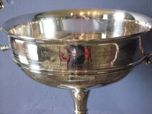 fig 2. Large Solid Silver Golf Trophy Cup