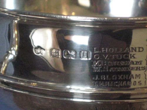 fig 3. Large Solid Silver Golf Trophy Cup