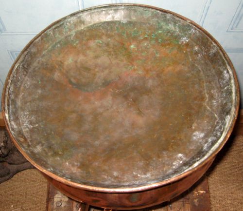 LARGE GEORGIAN 4 GALLON COPPER MEASURE - ADDITIONAL PHOTO 6