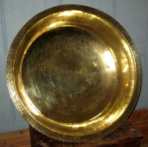 large seventeenth century dutch brass bowl - CATEGORY: ANTIQUE MISCELLANEOUS - DATED BEFORE 1700