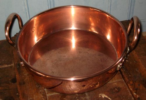 small victorian copper pan - CATEGORY: ANTIQUE METAL - DATED 1850