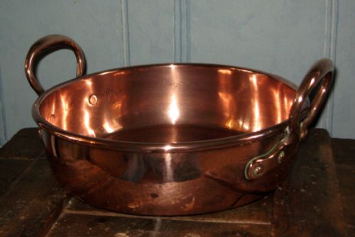 SMALL VICTORIAN COPPER PAN - ADDITIONAL PHOTO 1