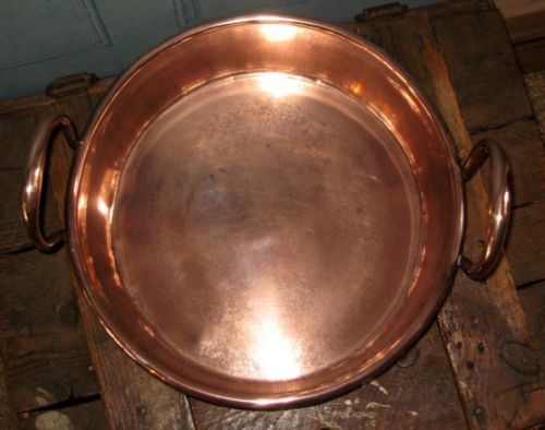 SMALL VICTORIAN COPPER PAN - ADDITIONAL PHOTO 2