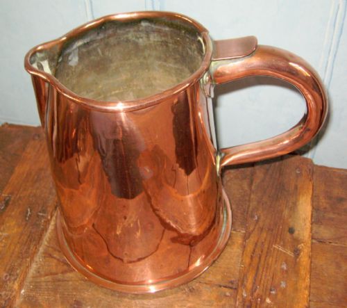 GEORGIAN COPPER ALE JUG - ADDITIONAL PHOTO 1