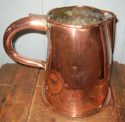 GEORGIAN COPPER ALE JUG - ADDITIONAL PHOTO 3
