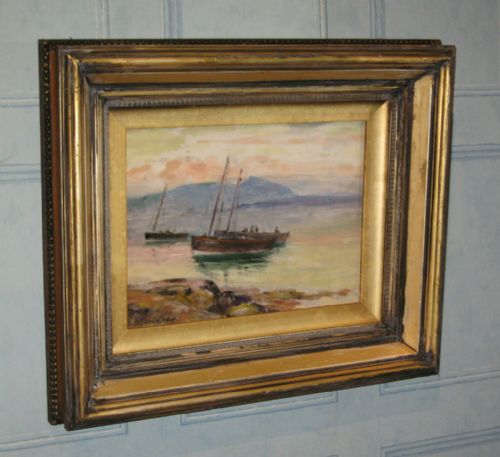 scottish oil sketch by david fulton rsw - CATEGORY: ANTIQUE ART - DATED 1890