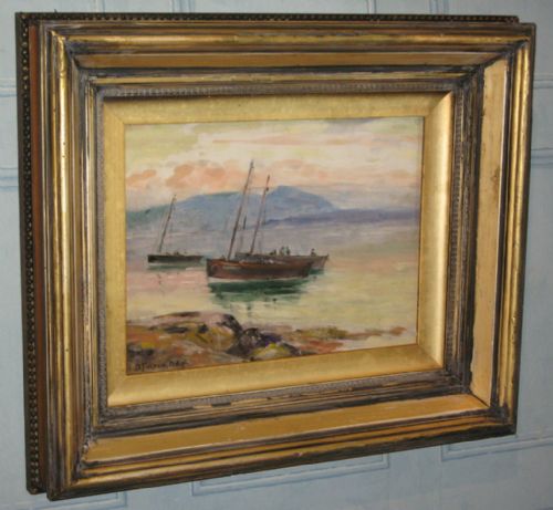 SCOTTISH OIL SKETCH BY DAVID FULTON RSW - ADDITIONAL PHOTO 1