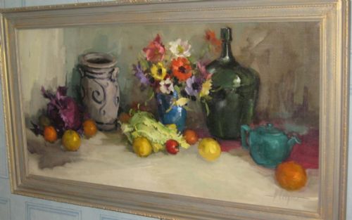 GOOD IMPRESSIONIST OIL STILL LIFE - ADDITIONAL PHOTO 1