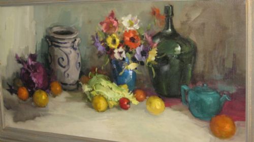 GOOD IMPRESSIONIST OIL STILL LIFE - ADDITIONAL PHOTO 2