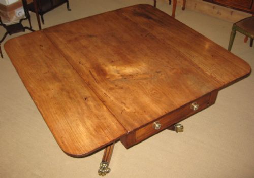 LARGE MAHOGANY PEMBROKE DINING TABLE - ADDITIONAL PHOTO 1