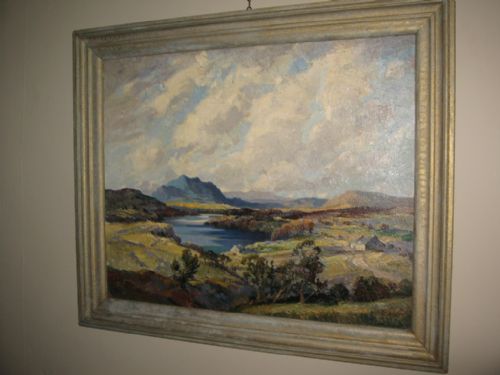 'loch noir' oil by john wilson frsa - CATEGORY: ANTIQUE ART - DATED 1930