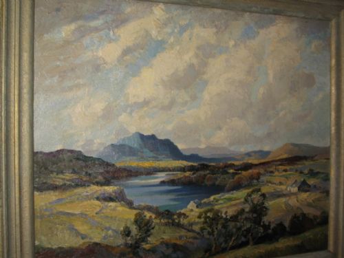 'LOCH NOIR' OIL BY JOHN WILSON FRSA - ADDITIONAL PHOTO 2