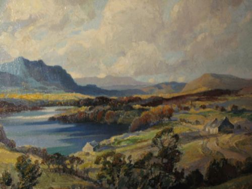 'LOCH NOIR' OIL BY JOHN WILSON FRSA - ADDITIONAL PHOTO 3