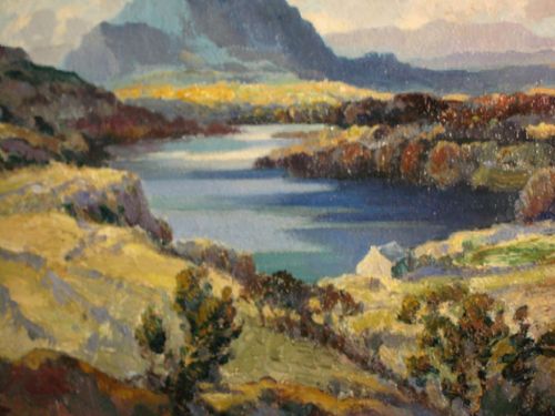 'LOCH NOIR' OIL BY JOHN WILSON FRSA - ADDITIONAL PHOTO 4