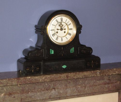 huge fine quality victorian mantel clock - CATEGORY: ANTIQUE CLOCKS - DATED 1870