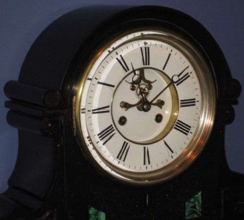 HUGE FINE QUALITY VICTORIAN MANTEL CLOCK - ADDITIONAL PHOTO 4