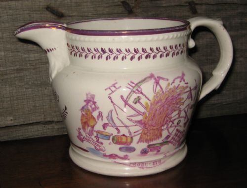 DATED FARMER'S ARMS LUSTRE JUG - ADDITIONAL PHOTO 1