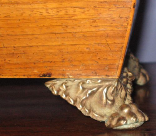 REGENCY ROSEWOOD BOMBE SHAPE TEA CADDY - ADDITIONAL PHOTO 3