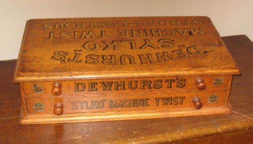 DEWHURST'S 'SYLKO' OAK COTTON BOX - ADDITIONAL PHOTO 1