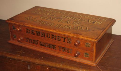 DEWHURST'S 'SYLKO' OAK COTTON BOX - ADDITIONAL PHOTO 2