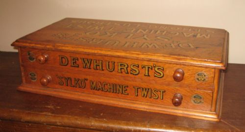 DEWHURST'S 'SYLKO' OAK COTTON BOX - ADDITIONAL PHOTO 3