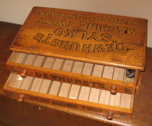 DEWHURST'S 'SYLKO' OAK COTTON BOX - ADDITIONAL PHOTO 8