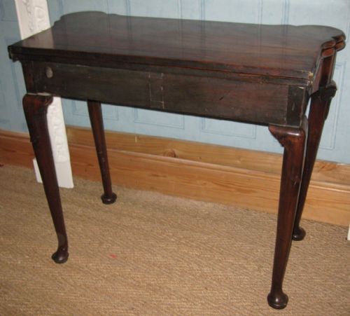 GEORGE II MAHOGANY TEA TABLE - ADDITIONAL PHOTO 9