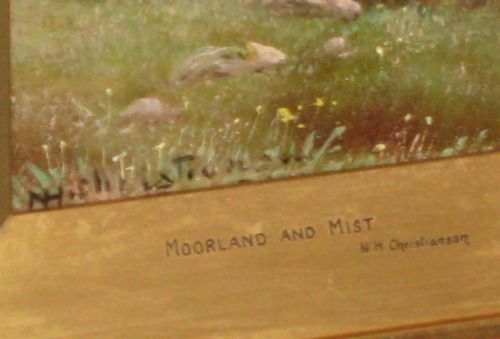 'MOORLAND AND MIST' OIL BY NILS HANS CHRISTENSEN - ADDITIONAL PHOTO 6