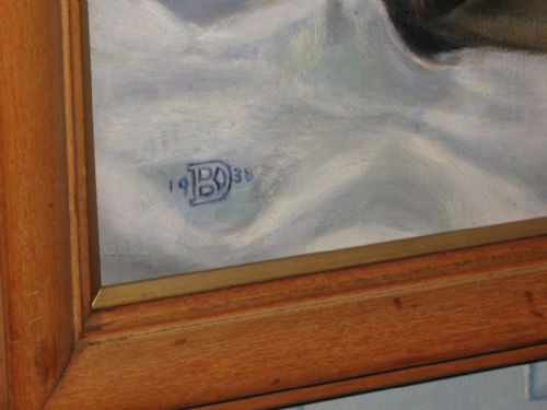 OIL STILL LIFE OF HERRINGS - ADDITIONAL PHOTO 5