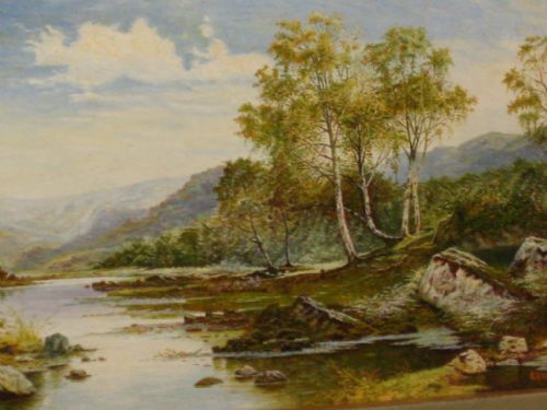SMALL WELSH SCENE OIL ON CANVAS - ADDITIONAL PHOTO 3