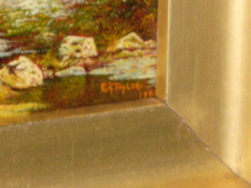 SMALL WELSH SCENE OIL ON CANVAS - ADDITIONAL PHOTO 4