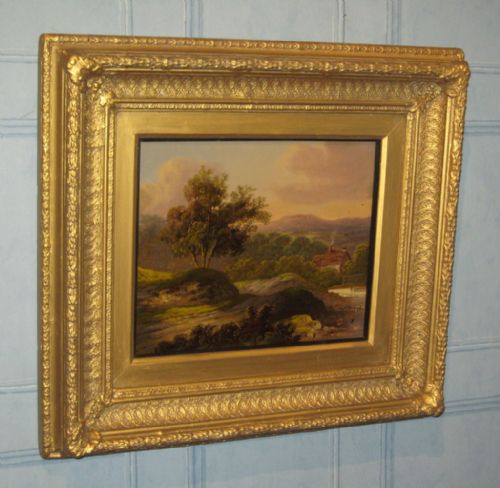 OIL LANDSCAPE BY GEORGE MORRIS SENIOR - ADDITIONAL PHOTO 1