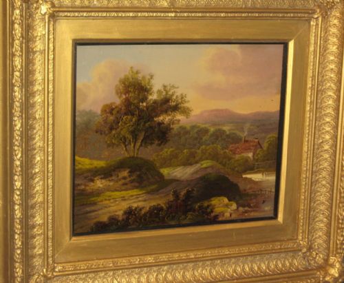 OIL LANDSCAPE BY GEORGE MORRIS SENIOR - ADDITIONAL PHOTO 2