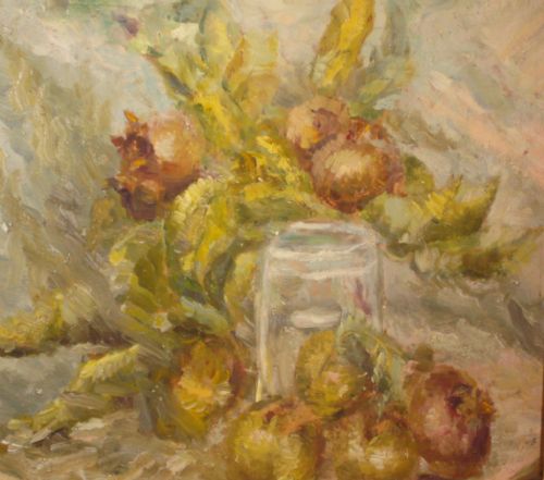 STILL LIFE OIL BY OWEN BOWEN - ADDITIONAL PHOTO 2