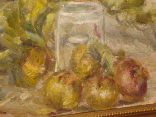 STILL LIFE OIL BY OWEN BOWEN - ADDITIONAL PHOTO 3
