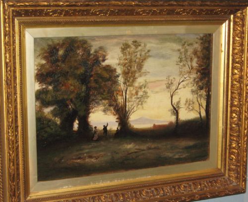 VICTORIAN OIL 'DANCING AT TWILIGHT' - ADDITIONAL PHOTO 1