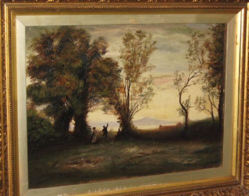 VICTORIAN OIL 'DANCING AT TWILIGHT' - ADDITIONAL PHOTO 2