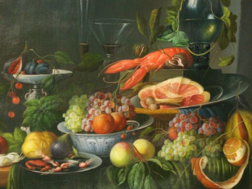 DUTCH STILL LIFE OIL PAINTING - ADDITIONAL PHOTO 5