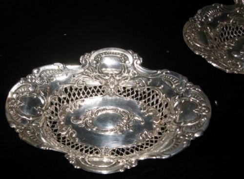 PAIR OF EDWARDIAN SILVER BONBON DISHES - ADDITIONAL PHOTO 6