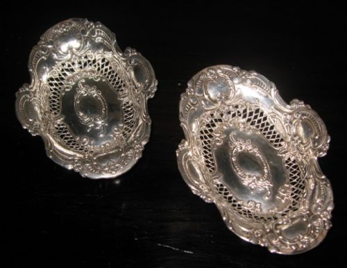 PAIR OF EDWARDIAN SILVER BONBON DISHES - ADDITIONAL PHOTO 7