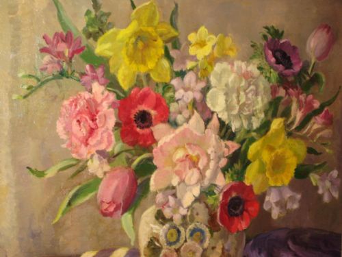 STILL LIFE OIL BY FLORENCE FIELDHOUSE - ADDITIONAL PHOTO 3