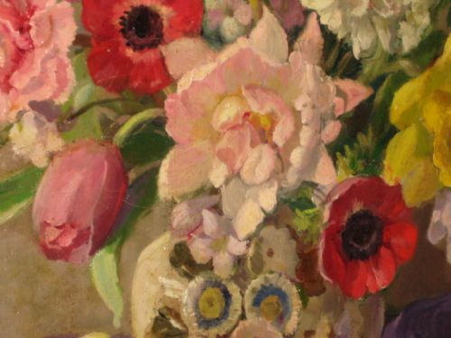 STILL LIFE OIL BY FLORENCE FIELDHOUSE - ADDITIONAL PHOTO 4