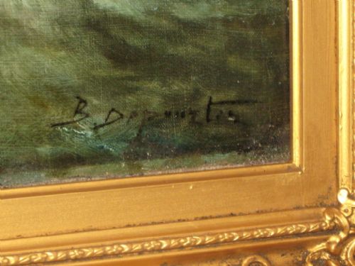 SUPERB PAIR OF MARINE OILS - ADDITIONAL PHOTO 8