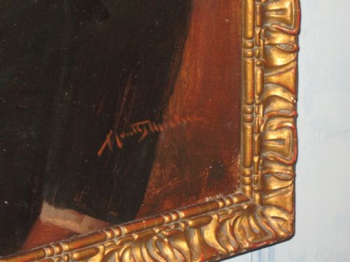 SUPERB EDWARDIAN OIL PORTRAIT OF A BOY - ADDITIONAL PHOTO 5