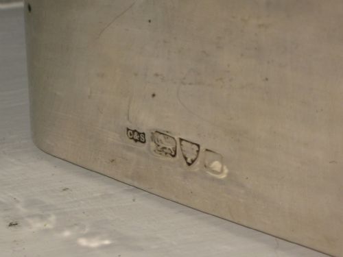 VERY LARGE SOLID SILVER CIGAR BOX - ADDITIONAL PHOTO 3
