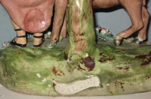 WALTON POTTERY 'RETURN FROM EGYPT' BOCAGE GROUP - ADDITIONAL PHOTO 3