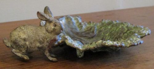 BERGMAN COLD PAINTED BRONZE RABBIT - ADDITIONAL PHOTO 5