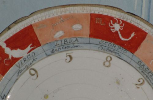 RARE UNRECORDED ASTROLOGICAL MASON'S PLATE - ADDITIONAL PHOTO 2