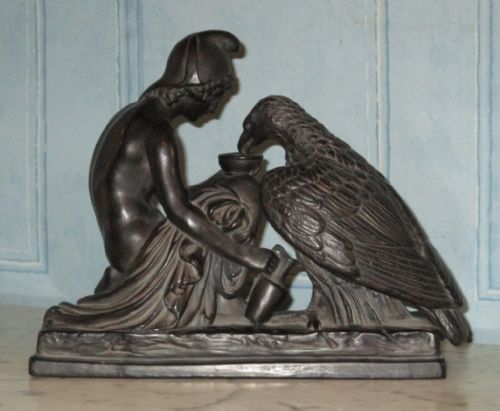 DANISH BASALT FIGURE OF GANYMEDE - ADDITIONAL PHOTO 4
