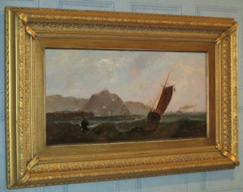 VICTORIAN MARINE OIL PAINTING - ADDITIONAL PHOTO 1